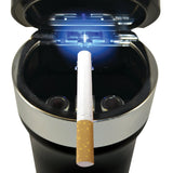 Printed Lid Butt Bucket Ashtray with USB Coil Lighter and LED Light - 6 Pieces Per Retail Ready Display 23181 SMOKEZILLA