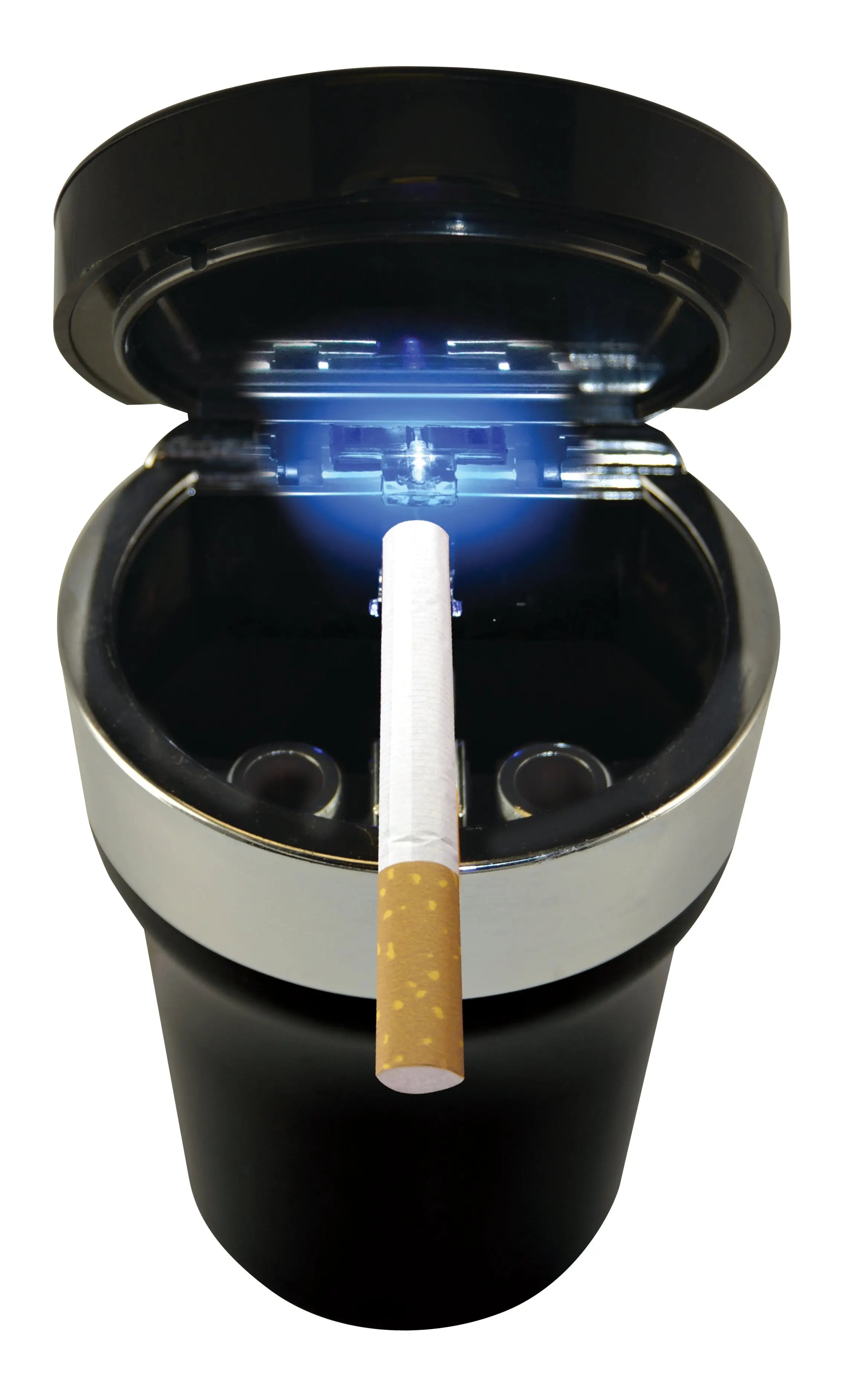 Printed Lid Butt Bucket Ashtray with USB Coil Lighter and LED Light - 6 Pieces Per Retail Ready Display 23181 SMOKEZILLA