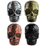 Metal 3 Piece Skull Grinder with Magnetic Closure - 6 Pieces Per Retail Ready Display 23183 SMOKEZILLA