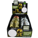 Metal 3 Piece Skull Grinder with Magnetic Closure - 6 Pieces Per Retail Ready Display 23183 SMOKEZILLA