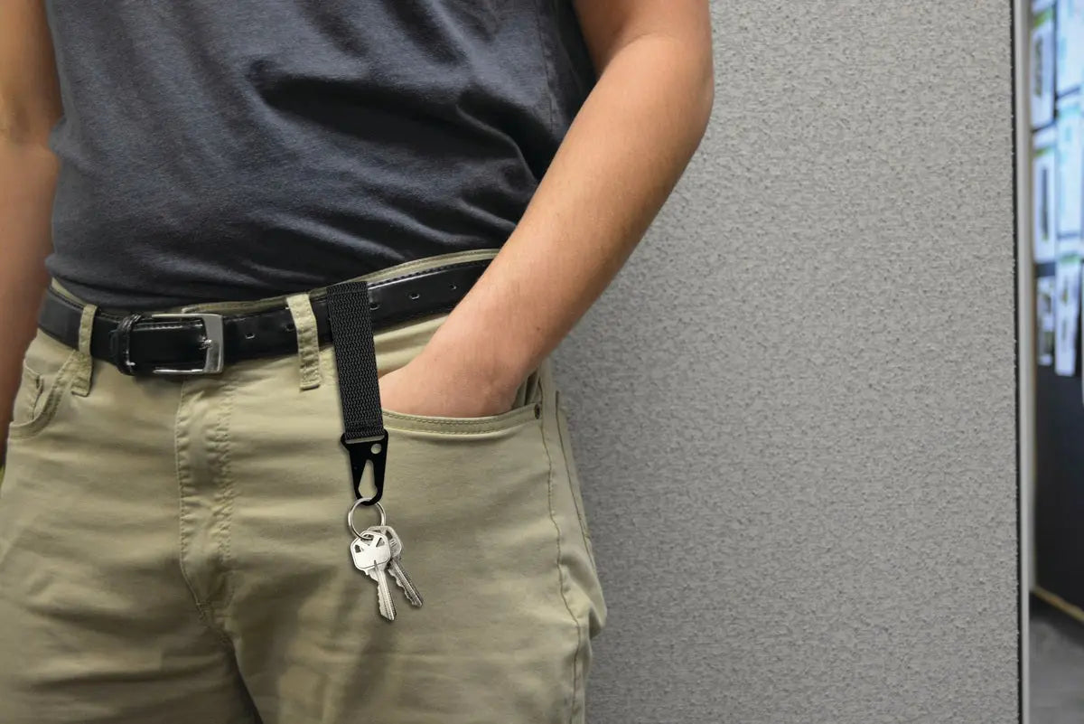 Patriotic MOLLE Strap Key Chain with Heavy Duty Clip - 6 Pieces Per Retail Ready Display 23189 TAC GEAR