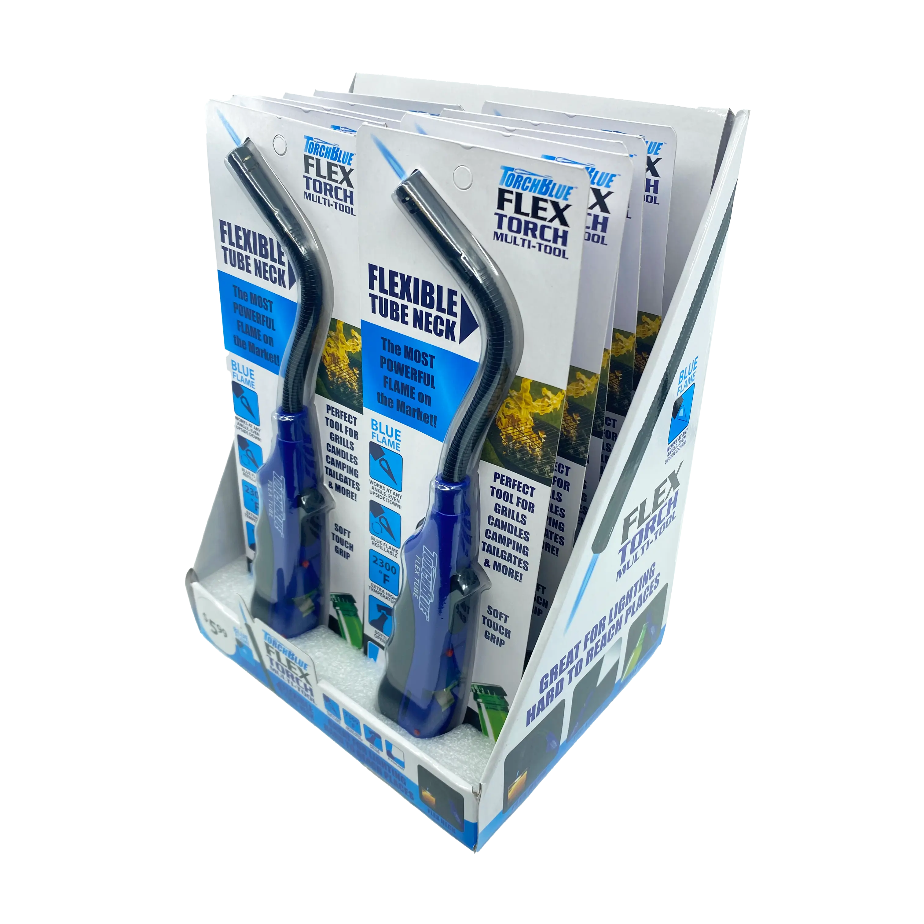 Grilling Center Assortment Floor Display - 71 Pieces Per Retail Ready Display 88403 TORCH BLUE