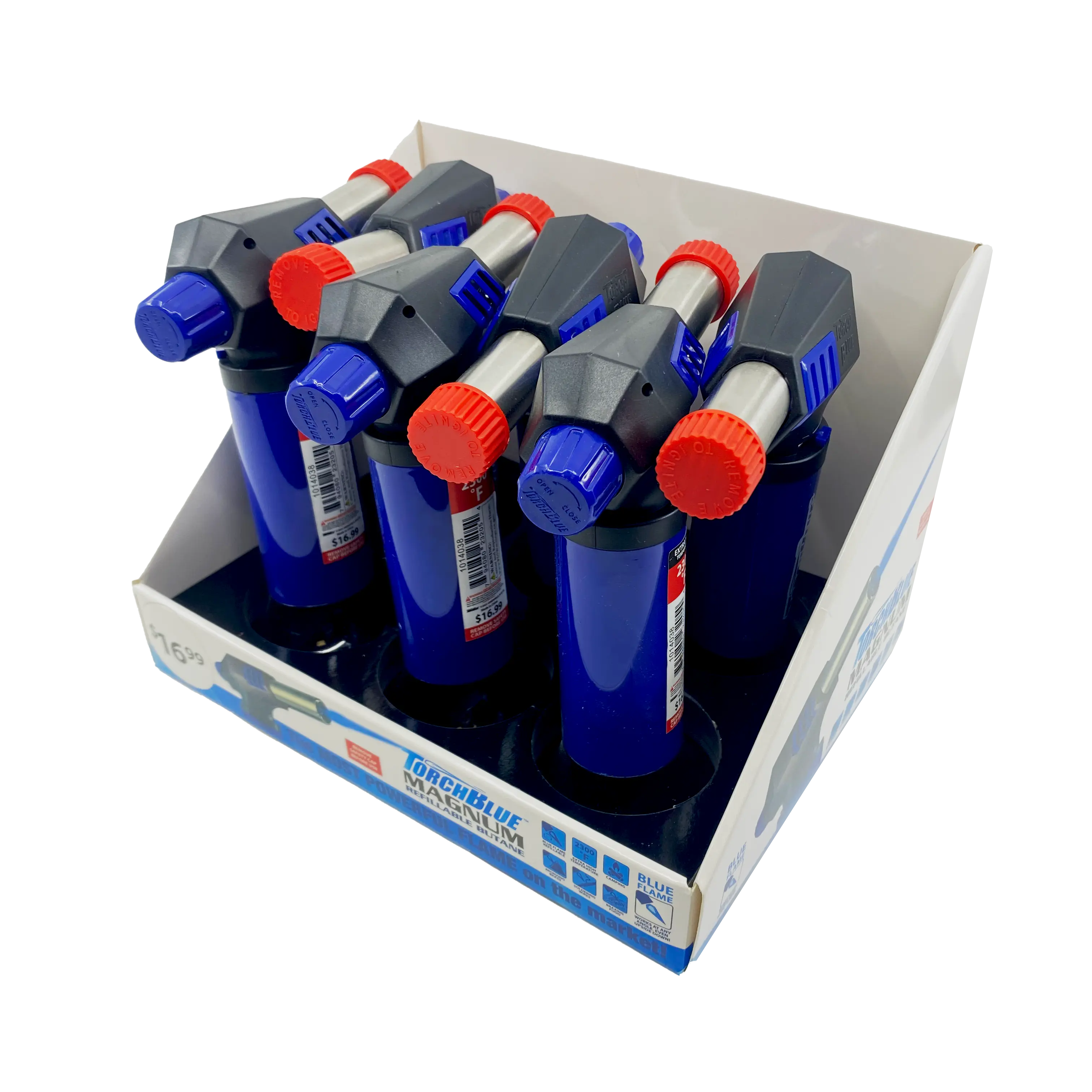 Grilling Center Assortment Floor Display - 71 Pieces Per Retail Ready Display 88403 TORCH BLUE