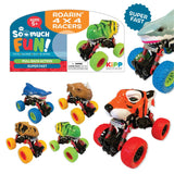 Pull Back Toy Car Roarin' 4 X 4 - 6 Pieces Per Pack 23217 KIPP BROTHERS