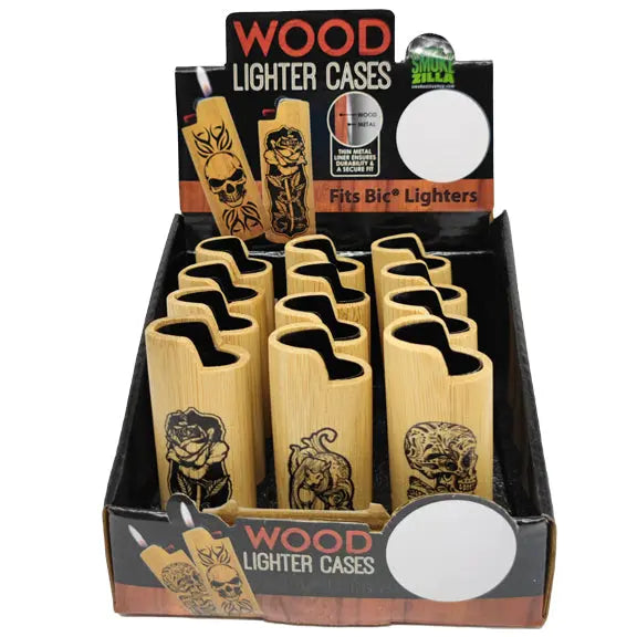 Wood Lighter Case - 12 Pieces Per Retail Ready Display 23223 SMOKEZILLA