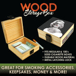 Wood Storage Box with Metal Latch - 6 Pieces Per Retail Ready Display 23224 SMOKEZILLA