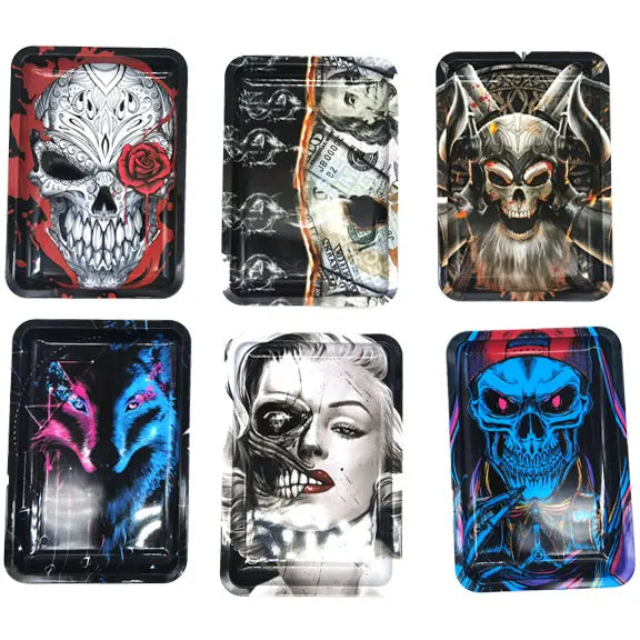 Metal Rolling Tray - 6 Pieces Per Retail Ready Display 23228 SMOKEZILLA