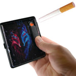 Cigarette Case with USB Coil Lighter - 8 Pieces Per Retail Ready Display 41334 SMOKEZILLA