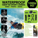 Waterproof Sport Camera with Micro Sd Card - 4 Pieces Per Retail Ready Display 23237 GADGET GEAR