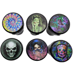 Printed Lid Butt Bucket Ashtray with Power Exhaust Fan - 6 Pieces Per Retail Ready Display 23255 SMOKEZILLA