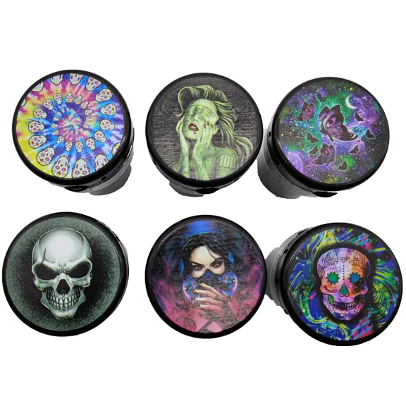 Printed Lid Butt Bucket Ashtray with Power Exhaust Fan - 6 Pieces Per Retail Ready Display 23255 SMOKEZILLA