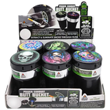 Printed Lid Butt Bucket Ashtray with Power Exhaust Fan - 6 Pieces Per Retail Ready Display 23255 SMOKEZILLA