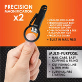 Roughneck Magnifying Nail Clippers 6 Pieces Per Retail Ready Display 23527 ROUGHNECK