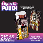 Neoprene Cigarette Pouch with Pocket - 8 Pieces Per Retail Ready Display 23261 SMOKEZILLA