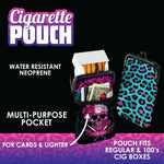 Neoprene Cigarette Pouch with Pocket - 8 Pieces Per Retail Ready Display 23262 SMOKEZILLA