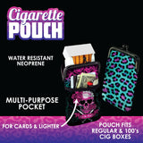 Neoprene Cigarette Pouch with Pocket - 8 Pieces Per Retail Ready Display 23262 SMOKEZILLA