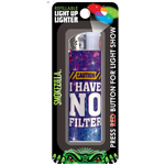 Light-Up Lighter with Blister Pack - 12 Pieces Per Pack 23282 SMOKEZILLA