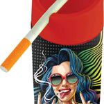 Full Print Glass Butt Bucket Ashtray - 6 Pieces Per Retail Ready Display 23291 SMOKEZILLA