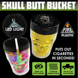 Skull Butt Bucket Ashtray - 6 Pieces Per Retail Ready Display 23301 SMOKEZILLA