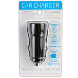 Car Charger with Dual USB / USB-C Ports 18W - 6 Pieces Per Retail Ready Display 23310 NOVELTY INC