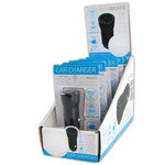 Car Charger with Dual USB / USB-C Ports 18W - 6 Pieces Per Retail Ready Display 23310 NOVELTY INC