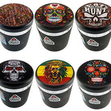Printed Lid Butt Bucket Ashtray with Vent Clip and LED Lights - 6 Per Retail Ready Display 23359 SMOKEZILLA