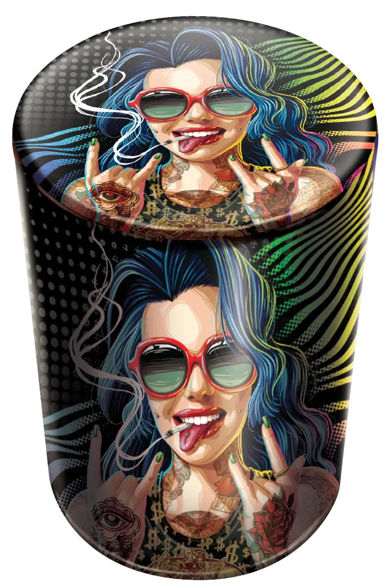 Full Print Butt Bucket Ashtray with LED Light - 6 Pieces Per Retail Ready Display 23385 SMOKEZILLA