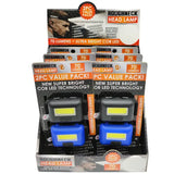 Headlamp LED Flashlight 2 Pack - 6 Pieces Per Retail Ready Display 23389 ROUGHNECK