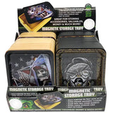 Metal Roll Tray with Magnetic Storage Box - 6 Pieces Per Retail Ready Display 23395 SMOKEZILLA
