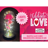 Valentine's Day Celebrate Love Jumbo Glass Keepsake - 2 Pieces Per Retail Ready Display 23400 KIPP BROTHERS