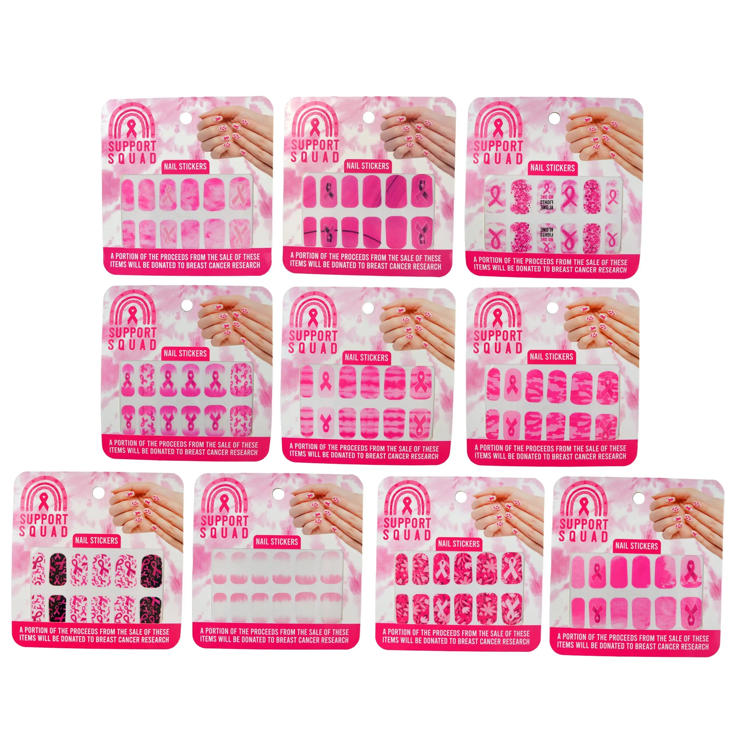 Breast Cancer Awareness Pink Assortment Floor Display - 117 Pieces Per Retail Ready Display 88417 NOVELTY INC