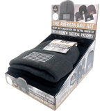 Patriotic Cuffed Knit Hat Beanie with Tac Gear Patch - 6 Pieces Per Retail Ready Display 23504 TAC GEAR
