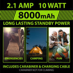 Rechargeable Solar Power Bank with LED Survival Light - 4 Pieces Per Retail Ready Display 23517 GADGET GEAR