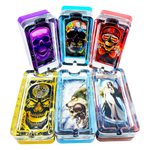 Glass Ashtray with LED Light-Up Design - 6 Pieces Per Retail Ready Display 23522 SMOKEZILLA