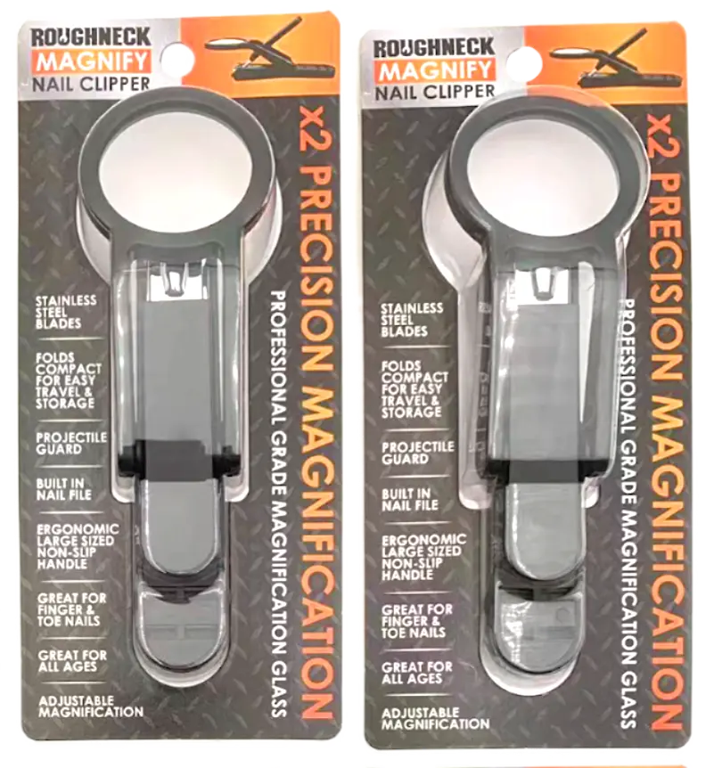 Roughneck Magnifying Nail Clippers 6 Pieces Per Retail Ready Display 23527 ROUGHNECK