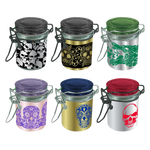 Smell Proof Glass Storage Jar with Hinged Lid- 6 Pieces Per Retail Ready Display 23533 SMOKEZILLA