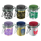 Smell Proof Glass Storage Jar with Hinged Lid- 6 Pieces Per Retail Ready Display 23533 SMOKEZILLA