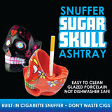3D Ceramic Skull Snuffer Ashtray - 6 Pieces Per Retail Ready Display 23535 SMOKEZILLA