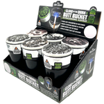 Glow In The Dark Lid Butt Bucket Ashtray with LED Light - 6 Per Retail Ready Wholesale Display 23543 SMOKEZILLA