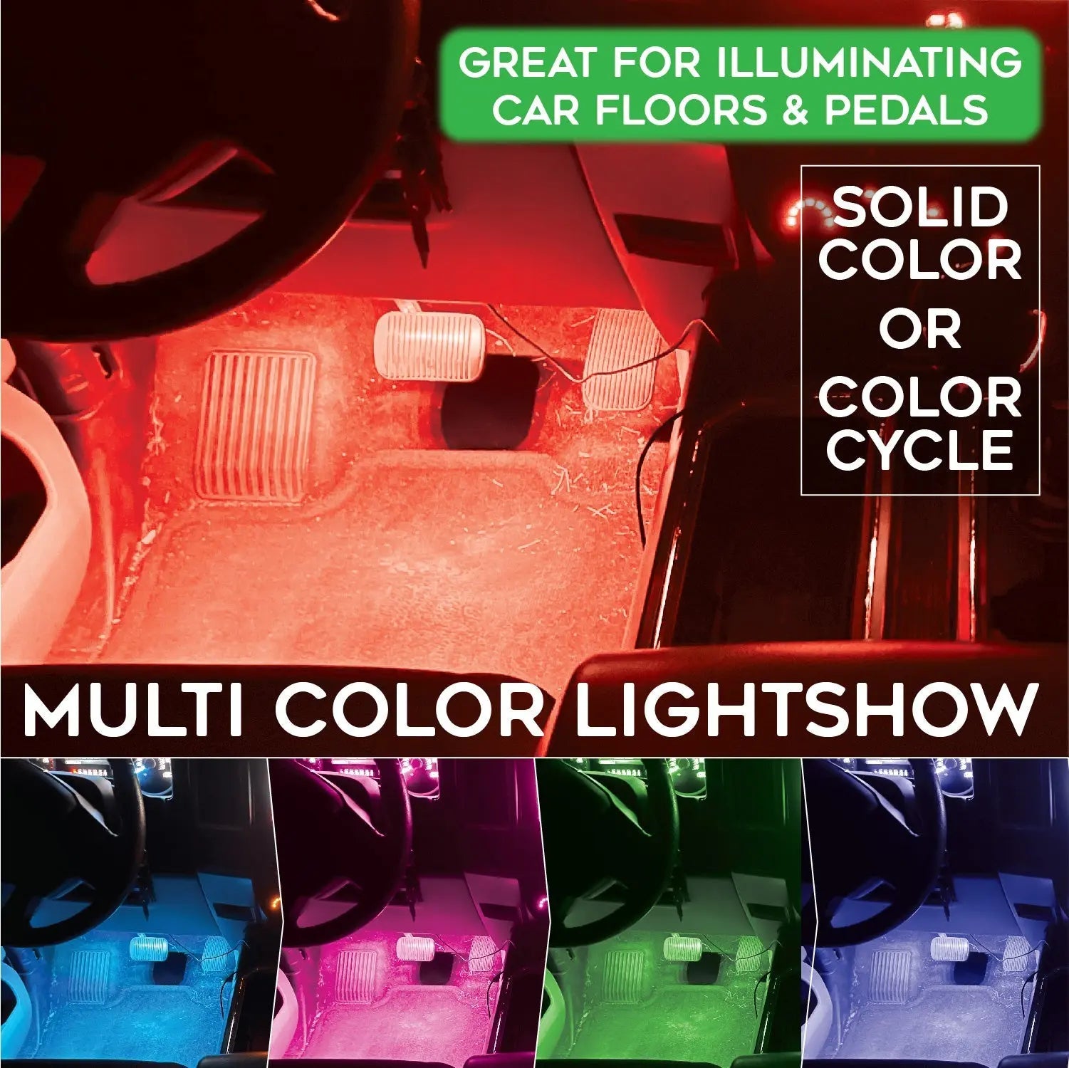 Mood Light Magnetic Lamp with Charging Cable - 12 Pieces Per Retail Ready Display 23576 CAR VIBEZ