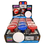 Electric Coil Button Lighter - 12 Pieces Per Retail Ready Display 23577 CAR VIBEZ