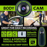 Body Cam with Micro Sd Card - 4 Pieces Per Retail Ready Display 23591 GADGET GEAR