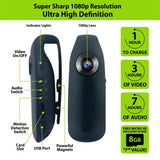 Body Cam with Micro Sd Card - 4 Pieces Per Retail Ready Display 23591 GADGET GEAR