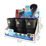 Butt Bucket Ashtray XXL Black Design - 6 Per Retail Ready Display 23595 NOVELTY INC