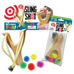 Classic Wooden Sling Shot with Spiky Balls - 12 Pieces Per Pack 23669 KIPP BROTHERS
