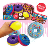 Squish and Squeeze Donut Ball - 12 Pieces Per Pack 23675 KIPP BROTHERS