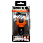 Car Charger Dual Port USB / USB-C with Earbud - 6 Pieces Per Retail Ready Display 23690 ROUGHNECK