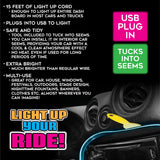 Car Interior Light Strip USB - 6 Pieces Per Retail Ready Display 23698 CAR VIBEZ
