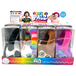 Wired Headphones Travel Pals Kids Plush with Retractable Cord - 4 Pieces Per Retail Ready Display 23699 KIPP BROTHERS
