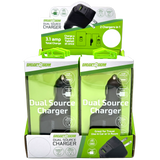 Car Charger and Wall Charger Combo Dual Port USB / USB-C 3.1 Amp - 6 Pieces Per Retail Ready Display 23708 GADGET GEAR